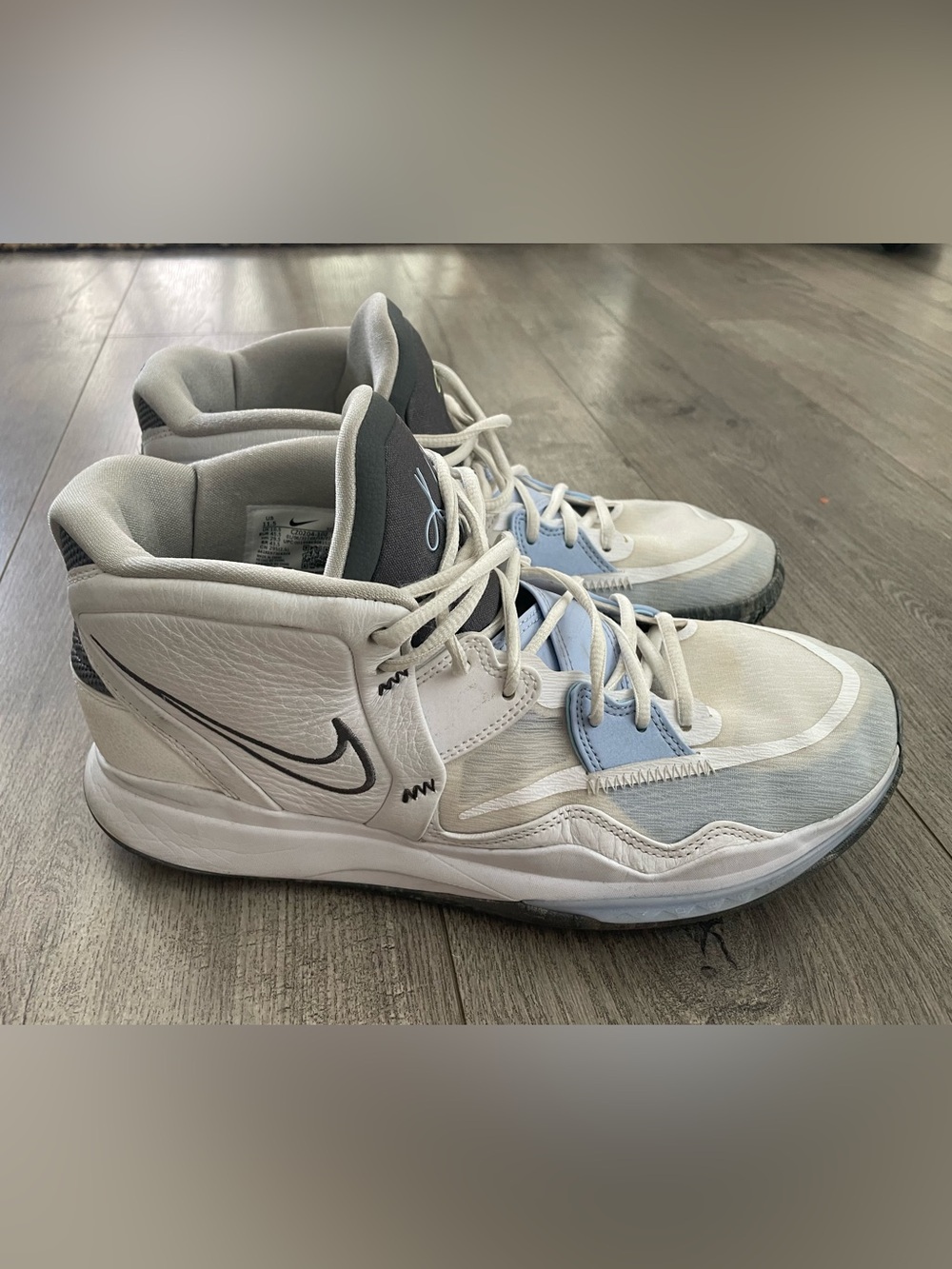 Nike Kyrie Infinity White Light Marine High-Top Basketball Shoes